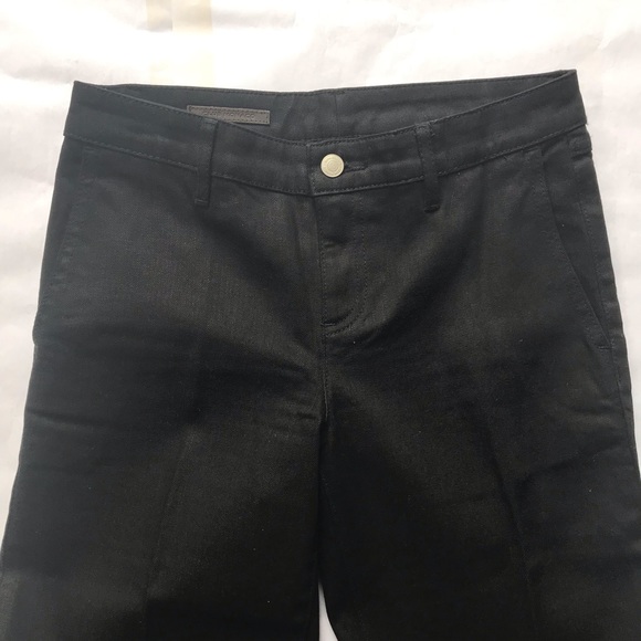 NEW Club Monaco Kayleigh Wideleg Denim Trouser Jeans Soot Black Size 2 - Picture 3 of 8